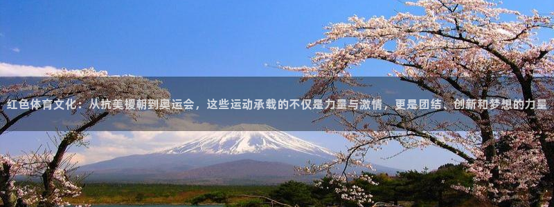 雷鸟体育app：红色体育文化：从抗美援朝到奥运会，这些运动承载的不仅是力量与激情，更是团结、创新和梦想的力量
